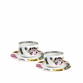 Conjunto Xícara Chá Christian Lacroix Primavera Vista Alegre 2 peças