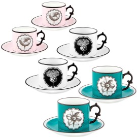 Conjunto Xícaras de Chá Herbariae Vista Alegre 6 Peças