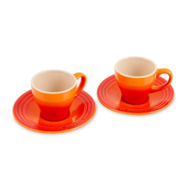 Conjunto Xícaras Espresso Laranja Le Creuset 2 peças
