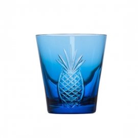 Copo Ananás Azul Claro Cristal Mozart