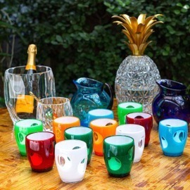 Copo Fisheye Acquamarina Acrílico Mario Luca Giusti