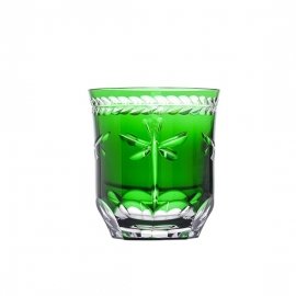 Copo Libélula Verde Cristal Mozart