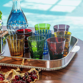 Copo Whisky Lapidado Ametista Strauss