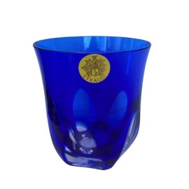 Copo Whisky Overlay Azul Escuro Strauss