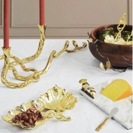 Enfeite Folha Dupla de Videira Michael Aram 