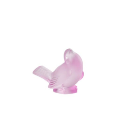 Escultura Lalique Pássaro Pink