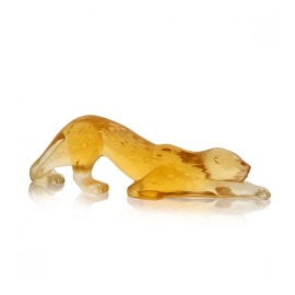 Escultura Lalique Pantera Amber P
