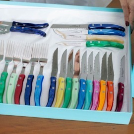 Faca de Mesa Claude Dozorme Laguiole Madrepérola