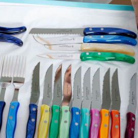 Faca De Queijo Claude Dozorme Laguiole Verde Claro 