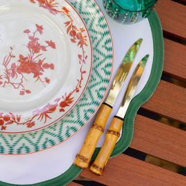 Faca de Sobremesa Bambu Natural Gold