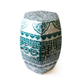 Garden Seat Hexagonal Verde