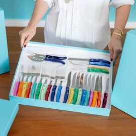 Garfo de Mesa Claude Dozorme Laguiole Madrepérola