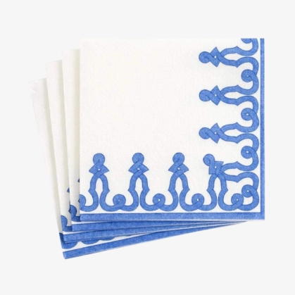 Produto 15 Guardanapos de Papel para Coquetel 12x12 Blue Dessin Caspari