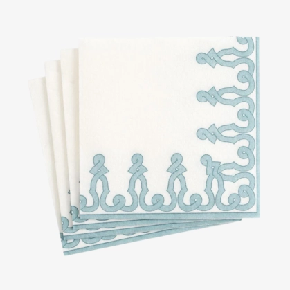 Produto 15 Guardanapos de Papel para Coquetel 12x12 Stone Blue Caspari