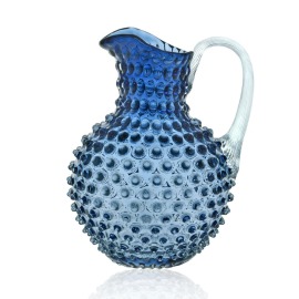 Jarra Abacaxi Cristal Azul 2L