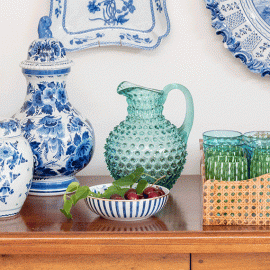 Jarra Abacaxi Cristal Verde 2L