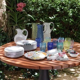 Jarra Alta Abacaxi Cristal Transparente 1L