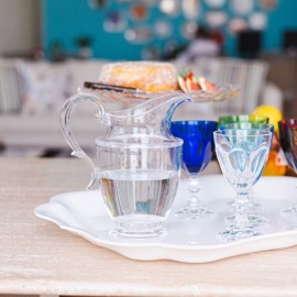 Jarra Federica Transparente Acrílico Mario Luca Giusti