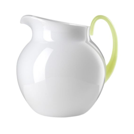 Jarra Pallina Branco com Verde Acrílico Mario Luca Giusti