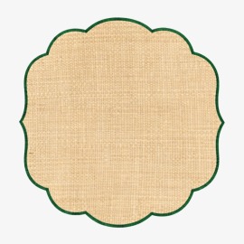 Jogo Americano Pipe Palha Verde