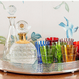 Licoreira Alta Palazzo Gold Cristal Vista Alegre