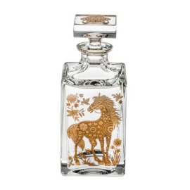 Licoreira Cavalo Golden Cristal Vista Alegre