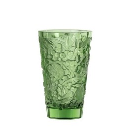 Vaso Lalique Merles & Raisins Verde M 