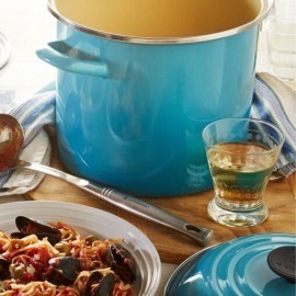 Panela Stock Pot Azul Caribe n°22 Le Creuset