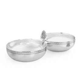 Petisqueira 2 Divisões Malmaison Prata Christofle