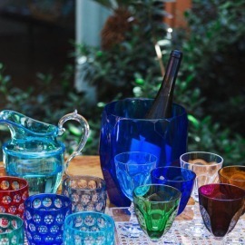 Porta Champagne Antártica Azul Acrílico Mario Luca Giusti