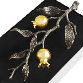 Porta Toalha de Papel Lavabo Romã Michael Aram