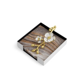 Porta Guardanapo Coquetel Orquídea Dourada Michael Aram