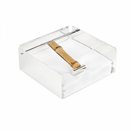 Porta Guardanapos com Bambu Prata P