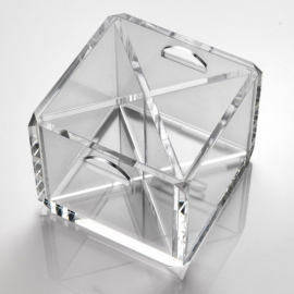 Porta Talher Acrílico Picnic Transparente Mario Luca Giusti