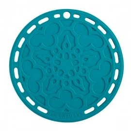 Porta Travessa Silicone Azul Caribe Le Creuset