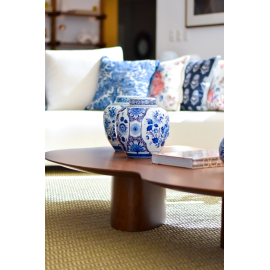 Potiche Royal Delft Peônia 