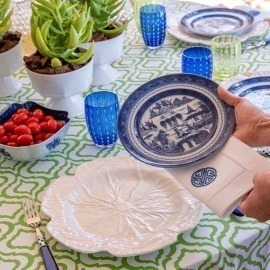 Prato 26,5cm Couve Creme Bordallo Pinheiro