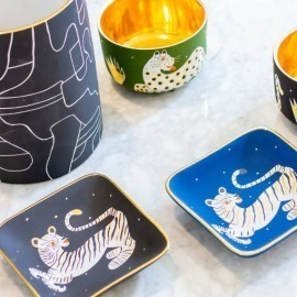 Prato Decorativo Tigre Preto Waylande Gregory