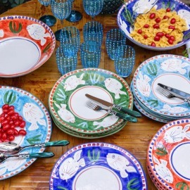 Prato Fundo Capri Poseidon Laranja