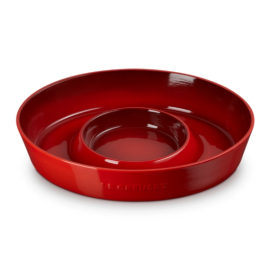 Prato para Aperitivo e Molhos Vermelho Le Creuset