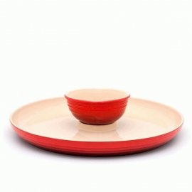 Prato para Aperitivo Vermelho Le Creuset
