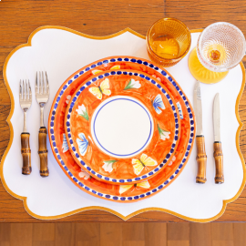 Prato Raso Capri Farfalla Laranja