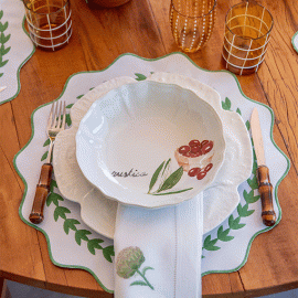 Prato 30,5cm Couve Creme Bordallo Pinheiro