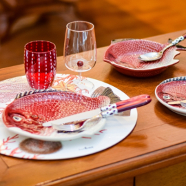 Prato Raso Peixe Bordallo Pinheiro