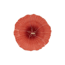 Prato Sobremesa Alcea Laranja Maria Flor Bordallo Pinheiro