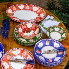 Prato Sobremesa Capri Gallina Laranja