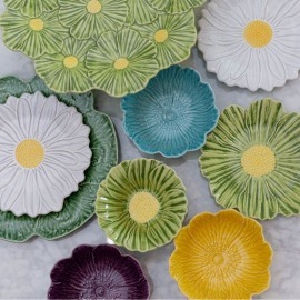 Prato Sobremesa Cosmos Maria Flor Bordallo Pinheiro