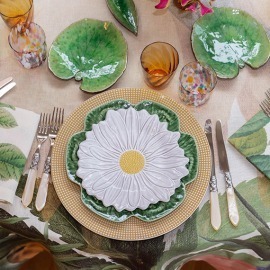 Prato Sobremesa Margarida Maria Flor Bordallo Pinheiro