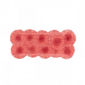 Prato Torta Dália Rosa Maria Flor Bordallo Pinheiro