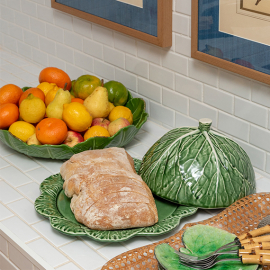 Queijeira Couve Verde Bordallo Pinheiro